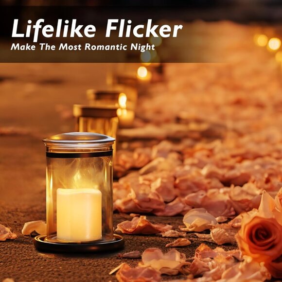 Premium Holiday floating candle lights Led Tea Candle Light Flameless  (12 pack) - Picture 9 of 14